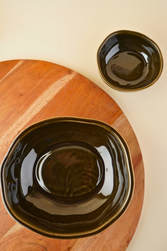 black coal bowl made by ceramic