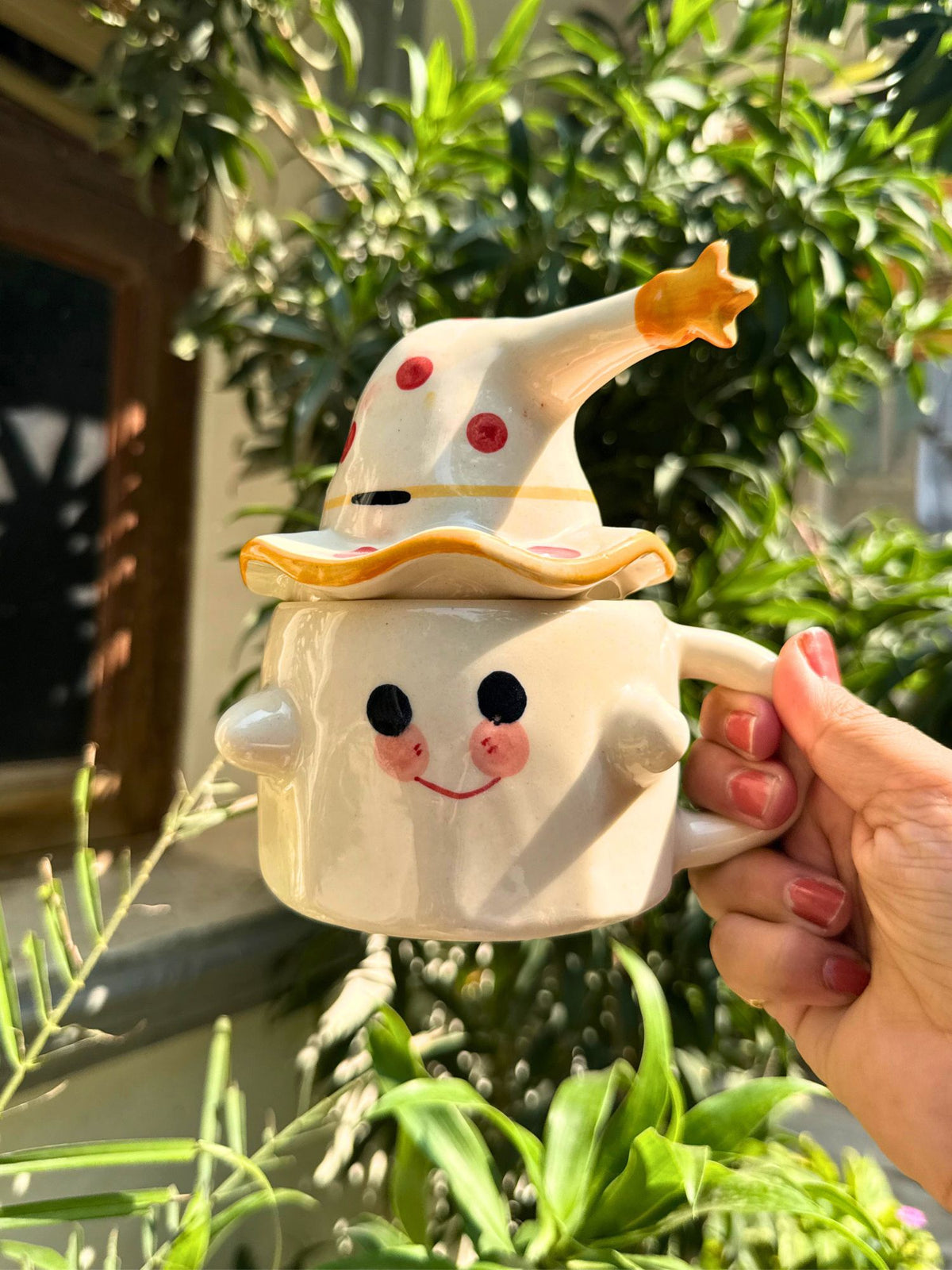 Spooky Ghost Mug with Lid