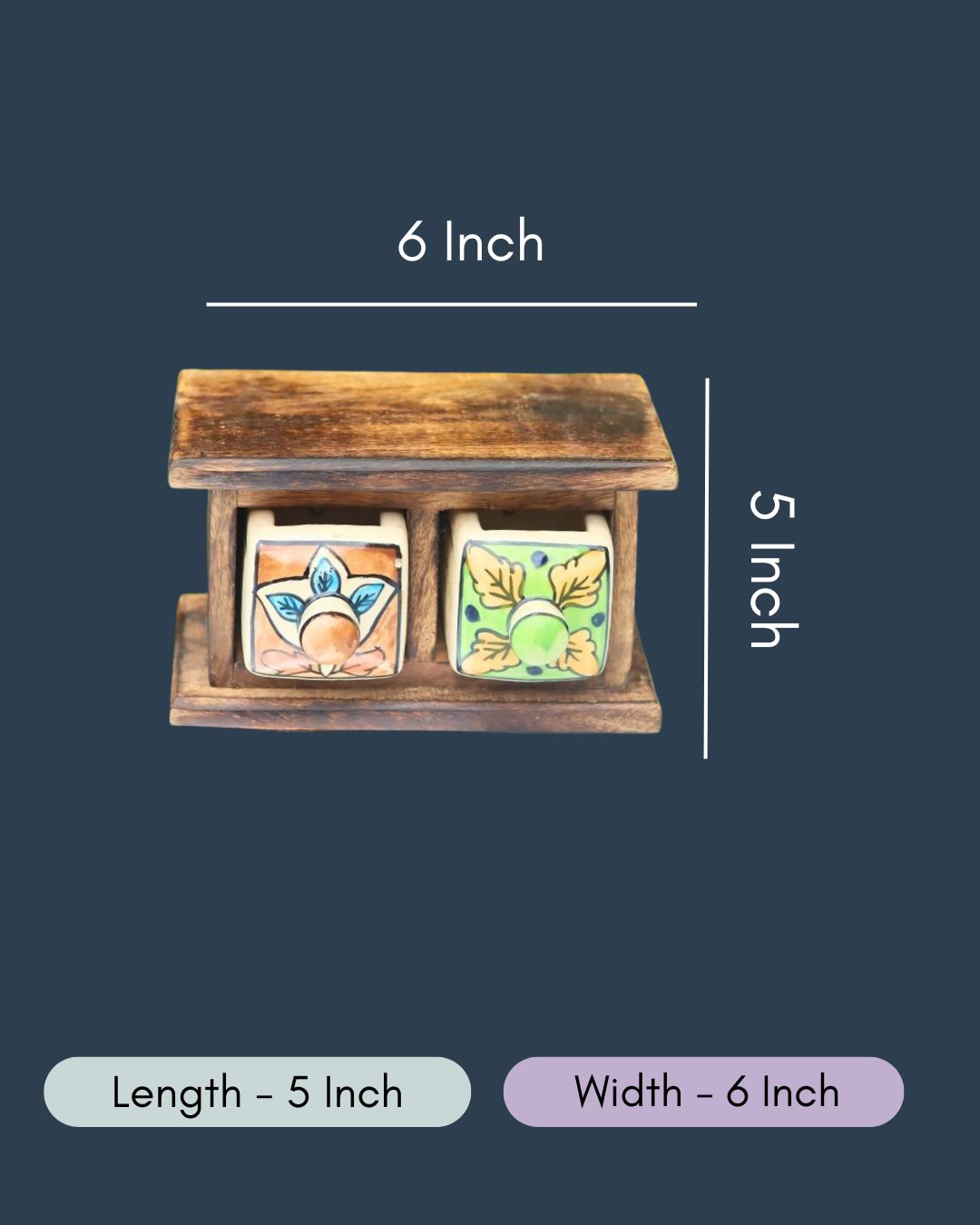 Wooden Decor Drawer – Rustic Bloom