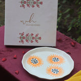 Sunflower Plate in a Gift Box handmade in india