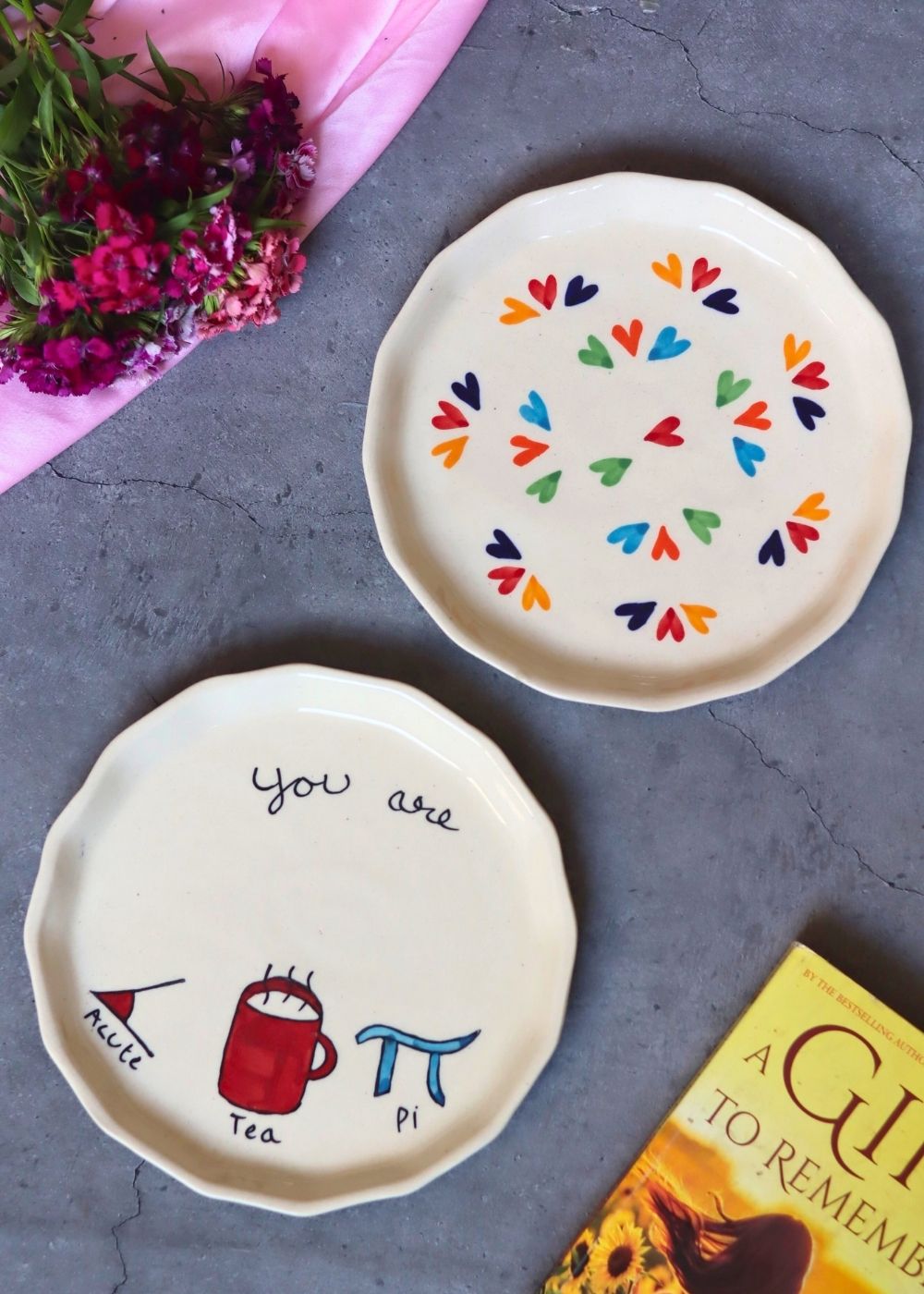 LoveisLove & Cutie Pie Snack Plate with premium quality material