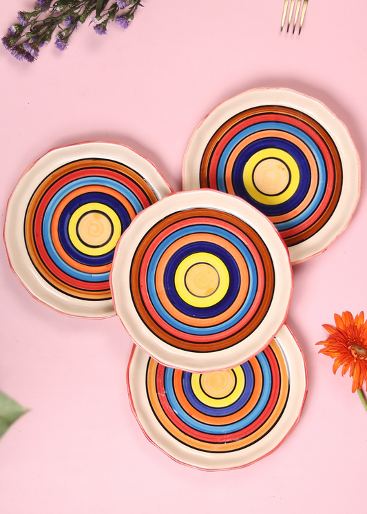Rainbow Swirl Plate