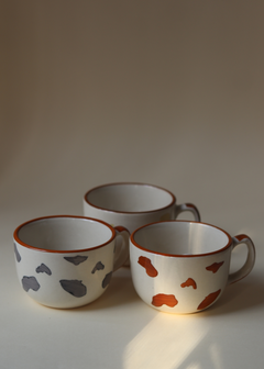 handmade grey elephant & dog mug set of 2  combo