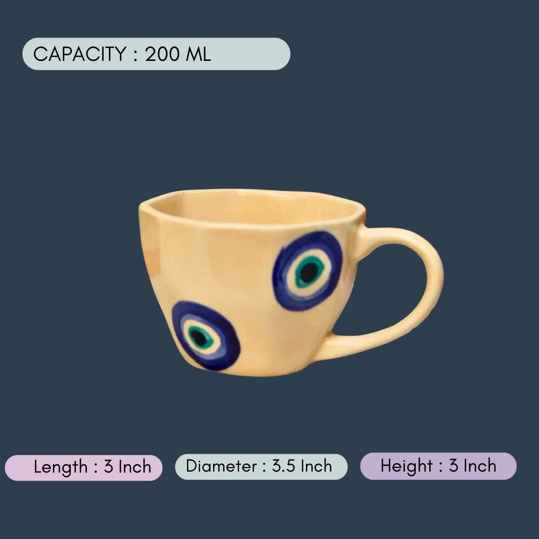 evil eye mug with measurement