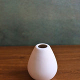 esoteric white vase tall handmade in india 