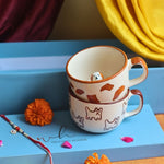 Dog & OG Cat Mug rakhi Gift Box with premium quality material
