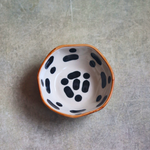 MIni black block handmade ceramic bowl