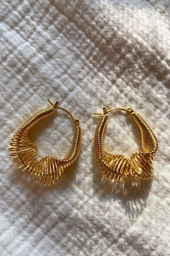 Spring Hoop Earrings handmade in India