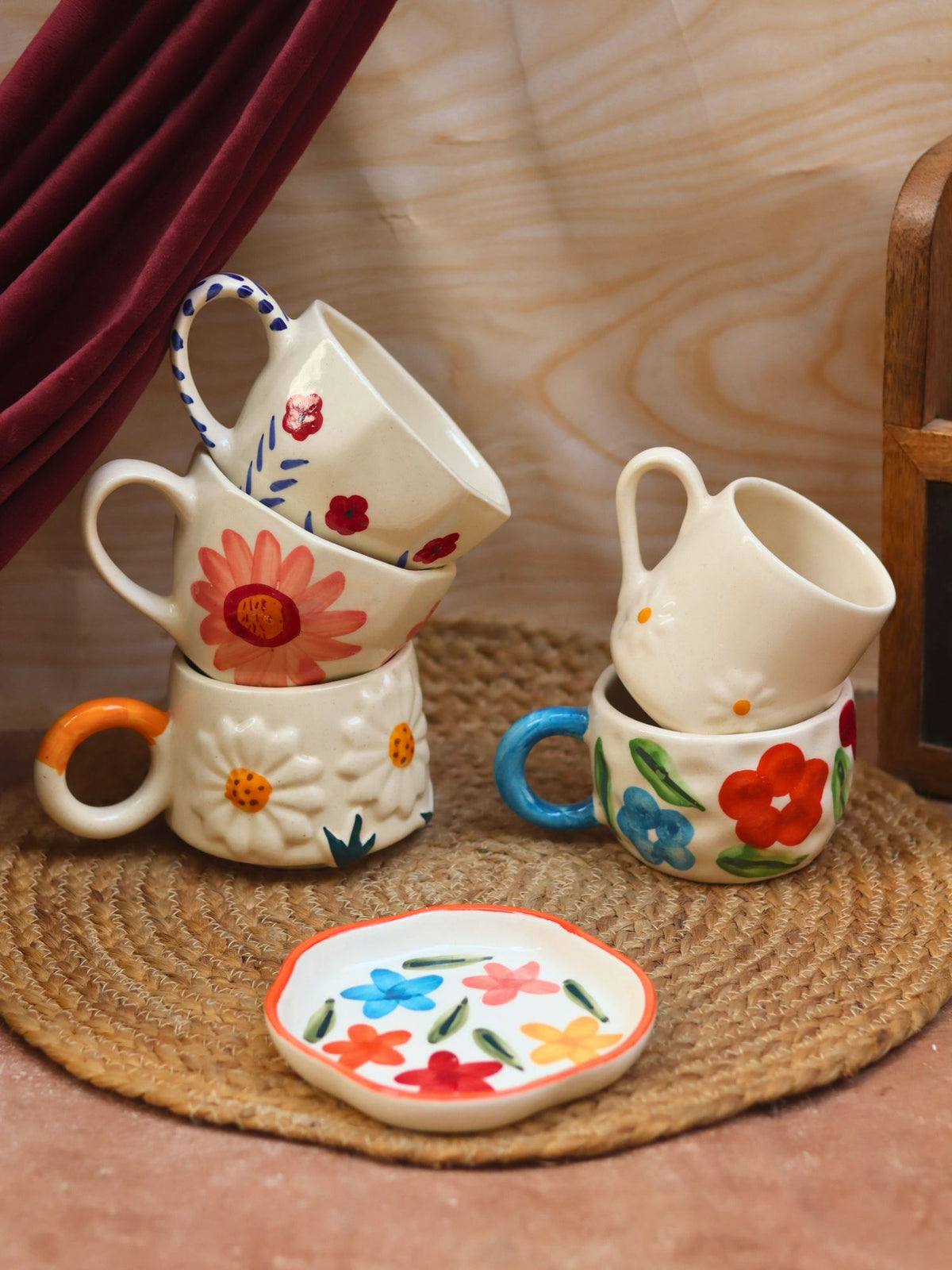 Set of 6 Elegant Mugs Combo (for the price of 5) with premium quality material