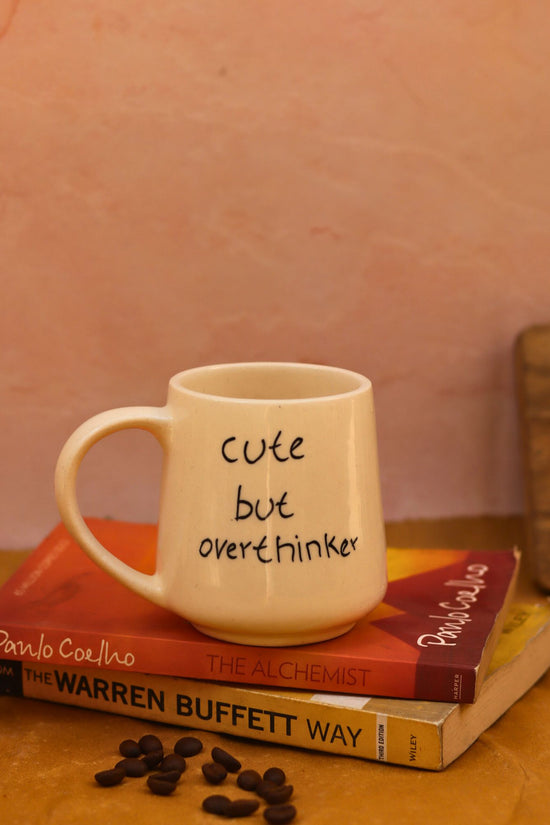 handmade Cute but overthinker Mug