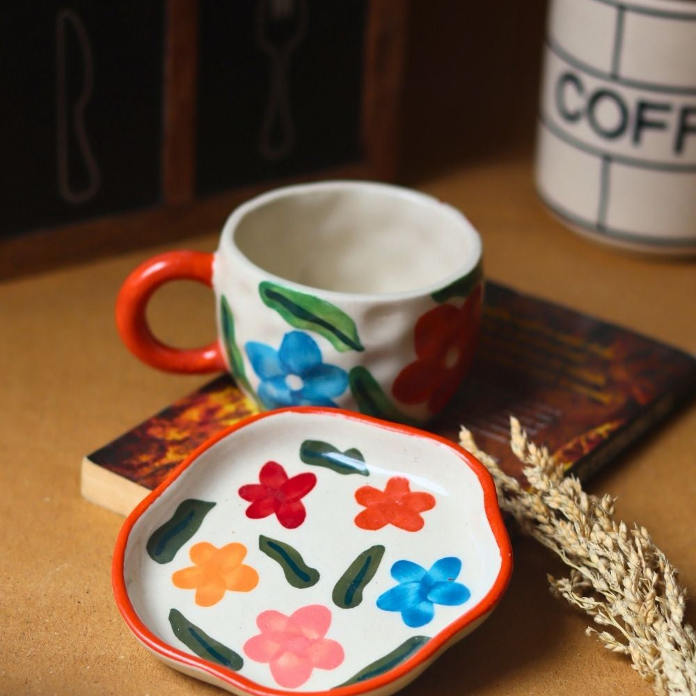 Brightday Mug & Handmade dessert Plate with premium quality material