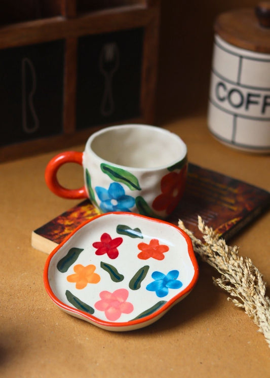 Brightday Mug & Handmade dessert Plate with premium quality material