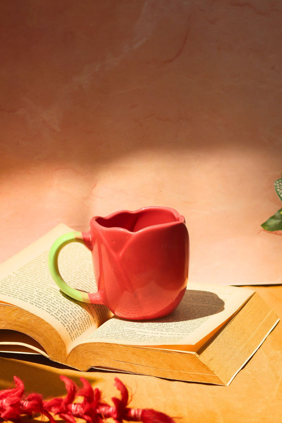 Tulip Coffee Mug - Red with premium quality material