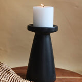 Black Pillar Candle Holder - Large with premium quality material