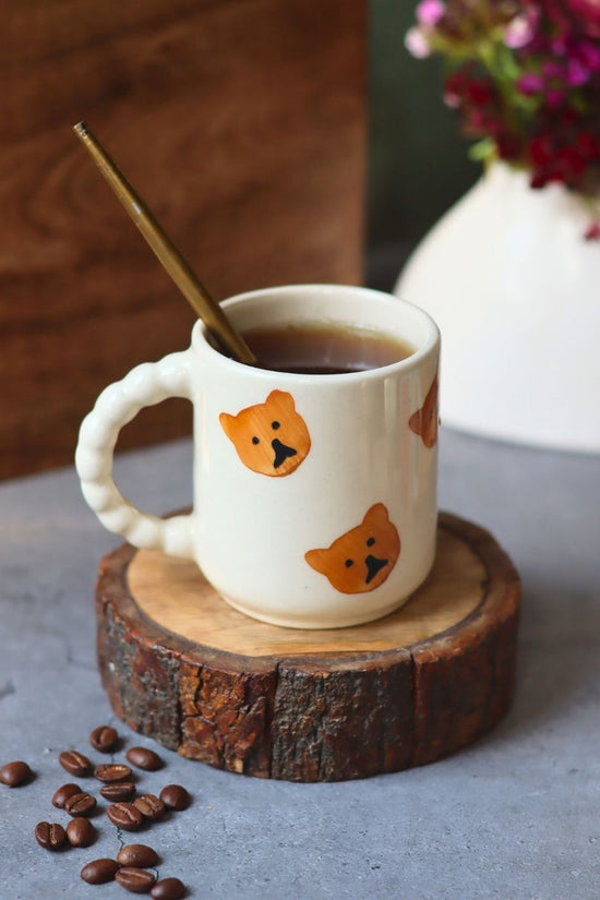 Teddy Bear Mug handmade in India