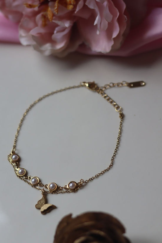 waterproof Butterfly Anklet