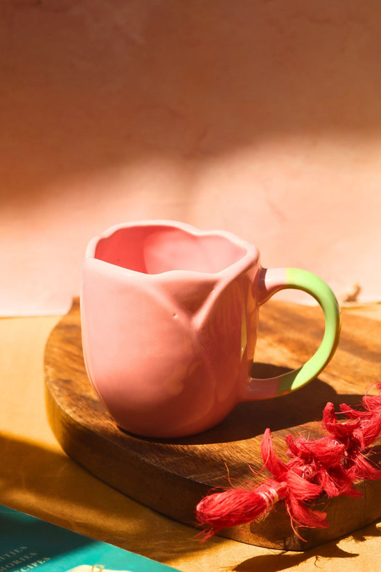 handmade Tulip Coffee Mug - Pink