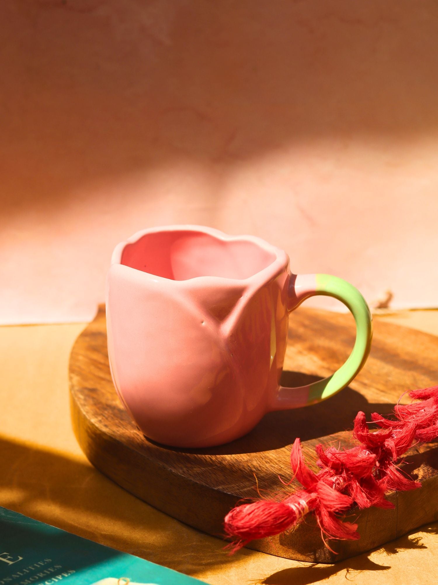 handmade Tulip Coffee Mug - Pink