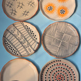 Set of 6 Handmade Snack Plates (for the price of 5) handmade in india