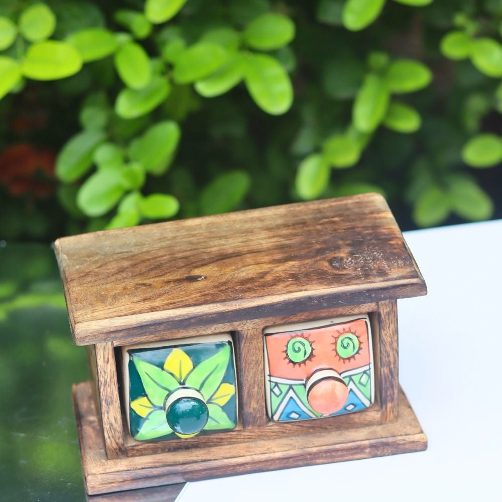Wooden Decor Drawer - Boho Bliss made by wood