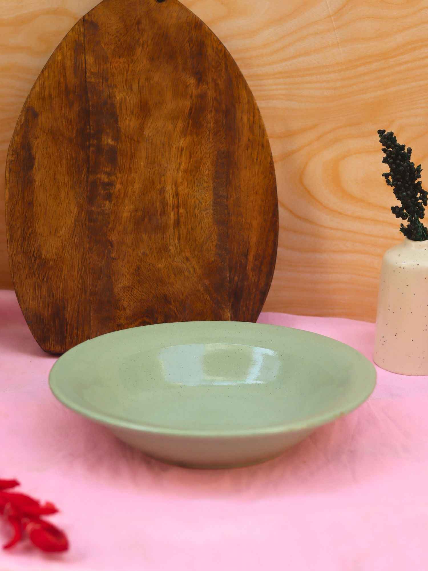 Sage Green Pasta Plate
