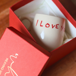 I love you coffee mug in gift box 