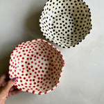 Red & black POlka Bowls Combo handmade In india 