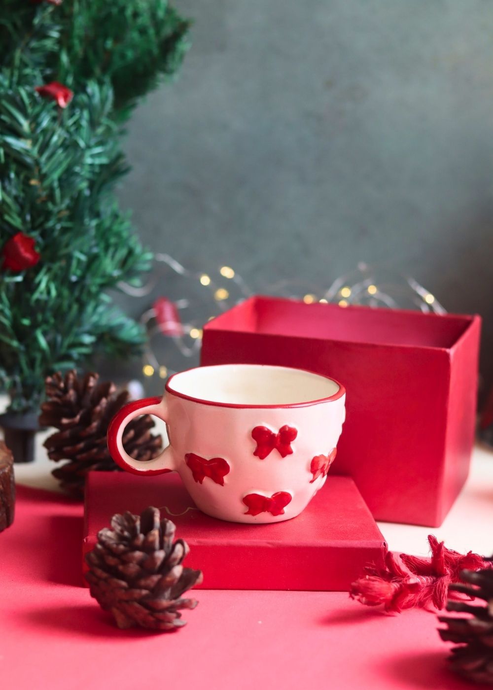 Bow mug in a Gift Box with premium quality material