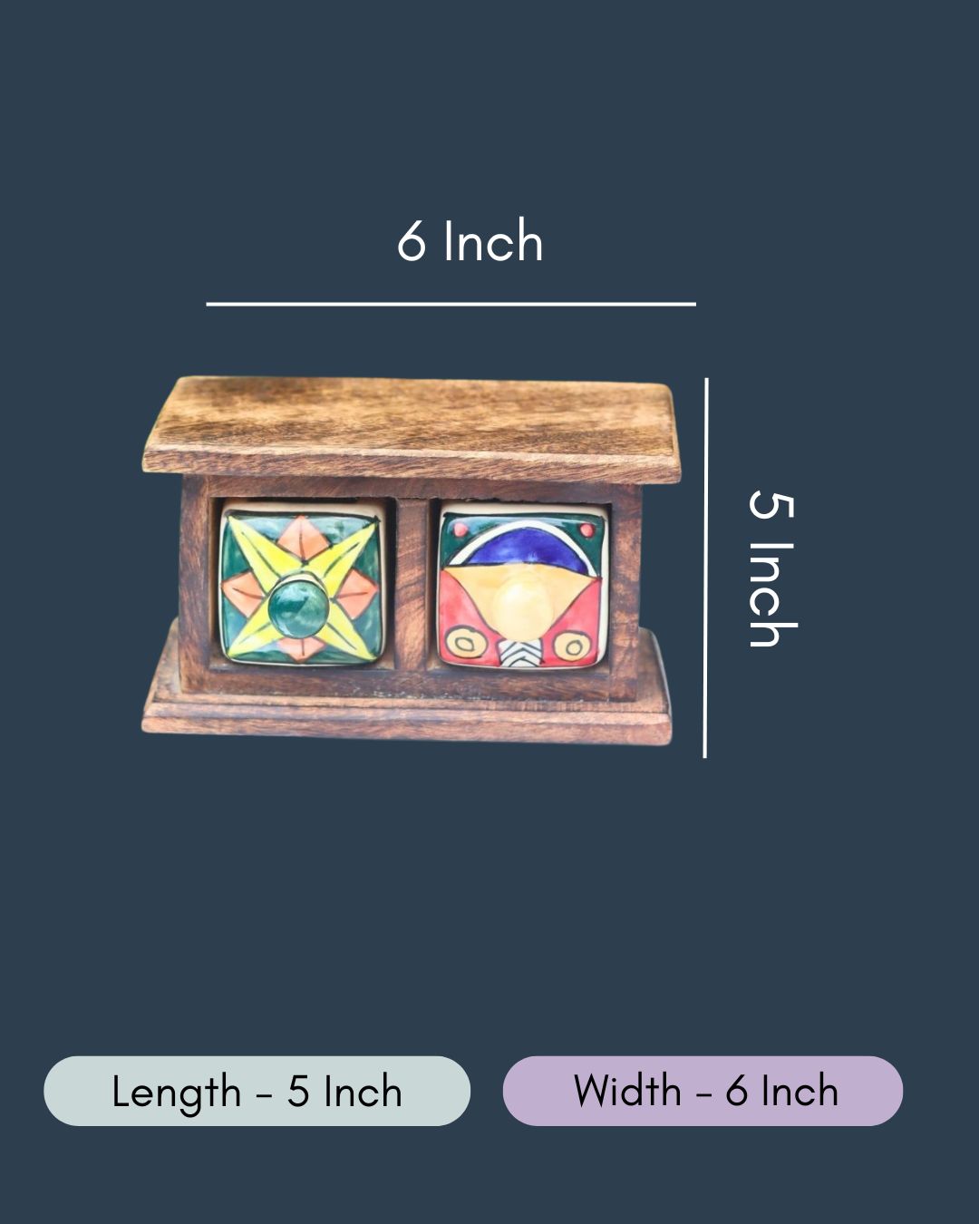Wooden Decor Drawer – Boho Bloom