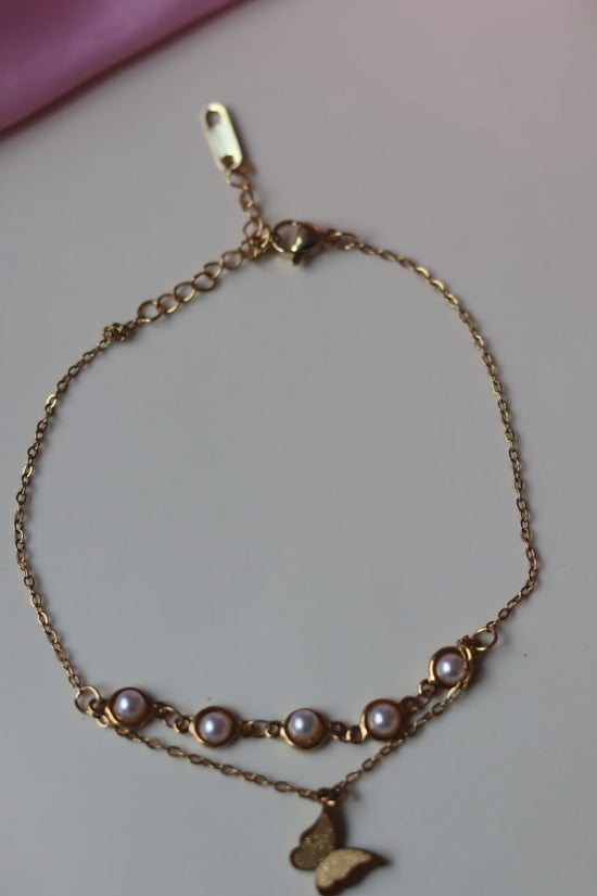 Butterfly Anklet handmade with premium quality material