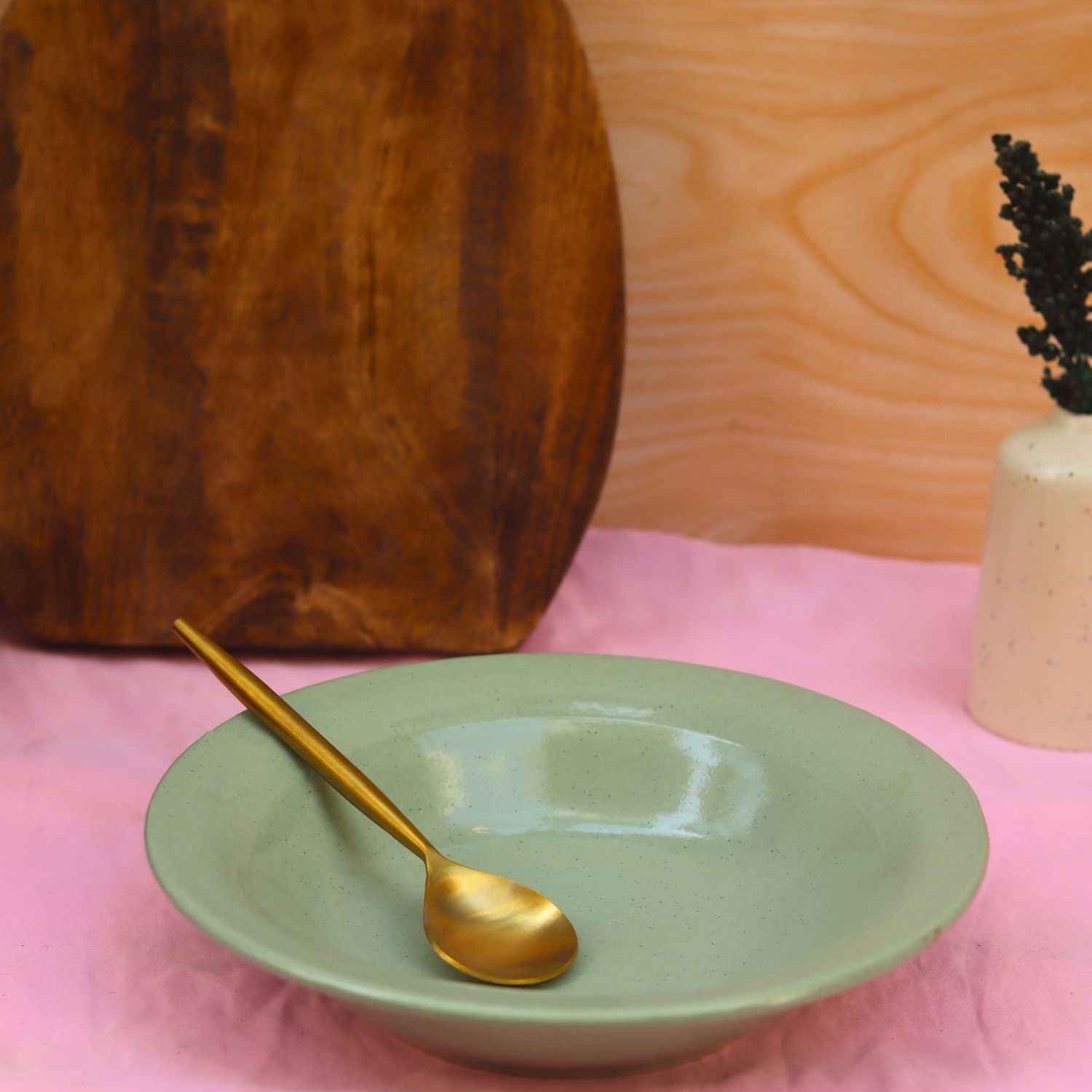 Sage Green Pasta Plate