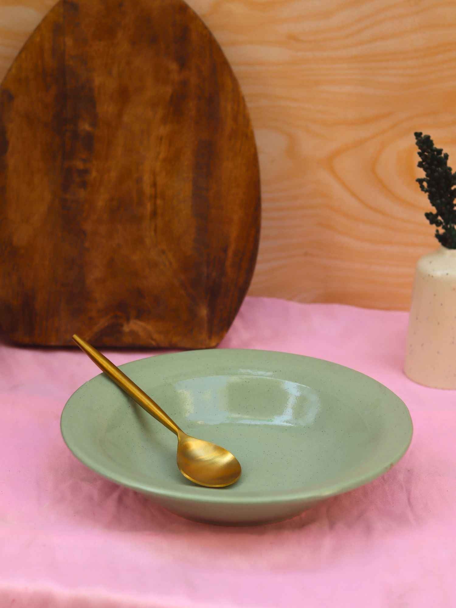 Sage Green Pasta Plate
