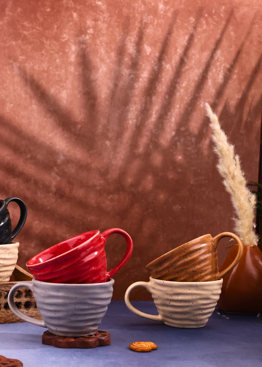 handmade twirl mugs set of four combo