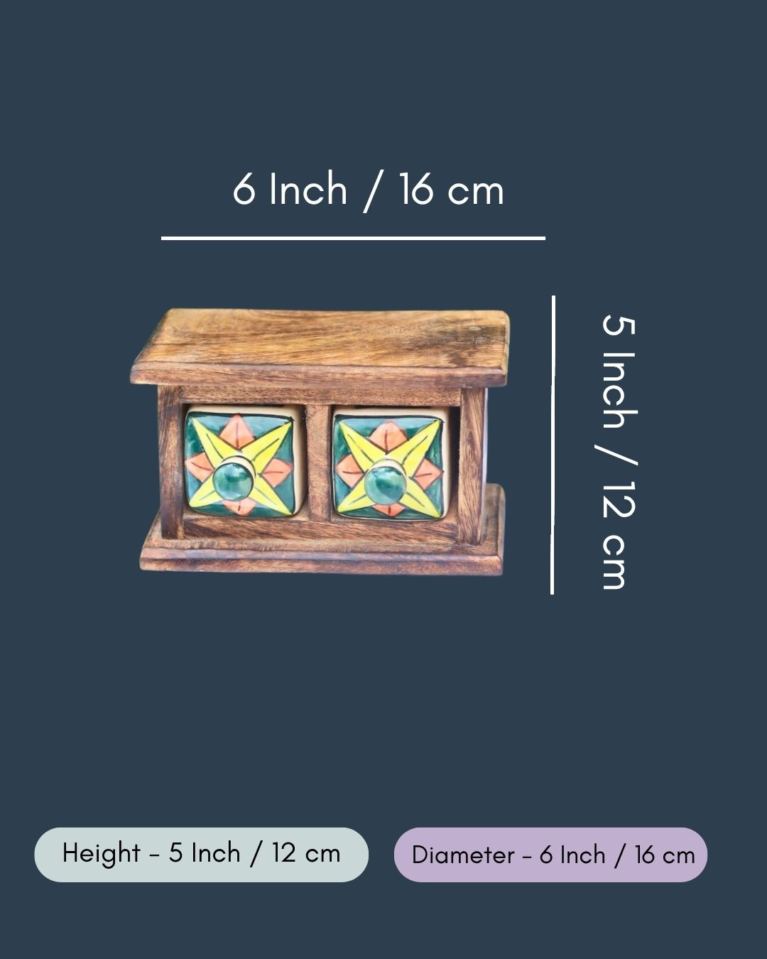 Wooden Decor Drawer – Bohemian Glow