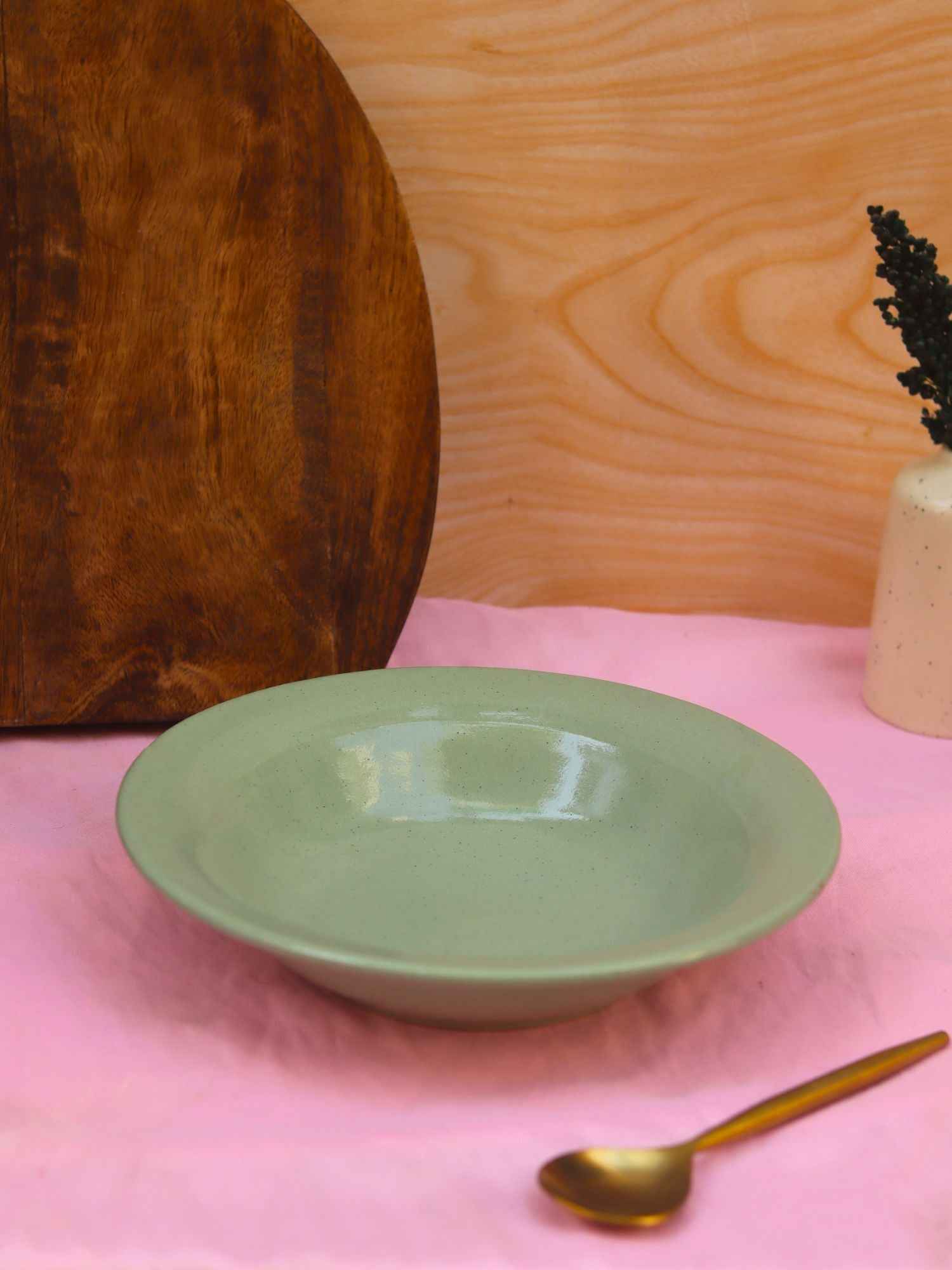 Sage Green Pasta Plate