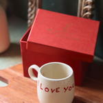 Ceramic coffee mug with box 