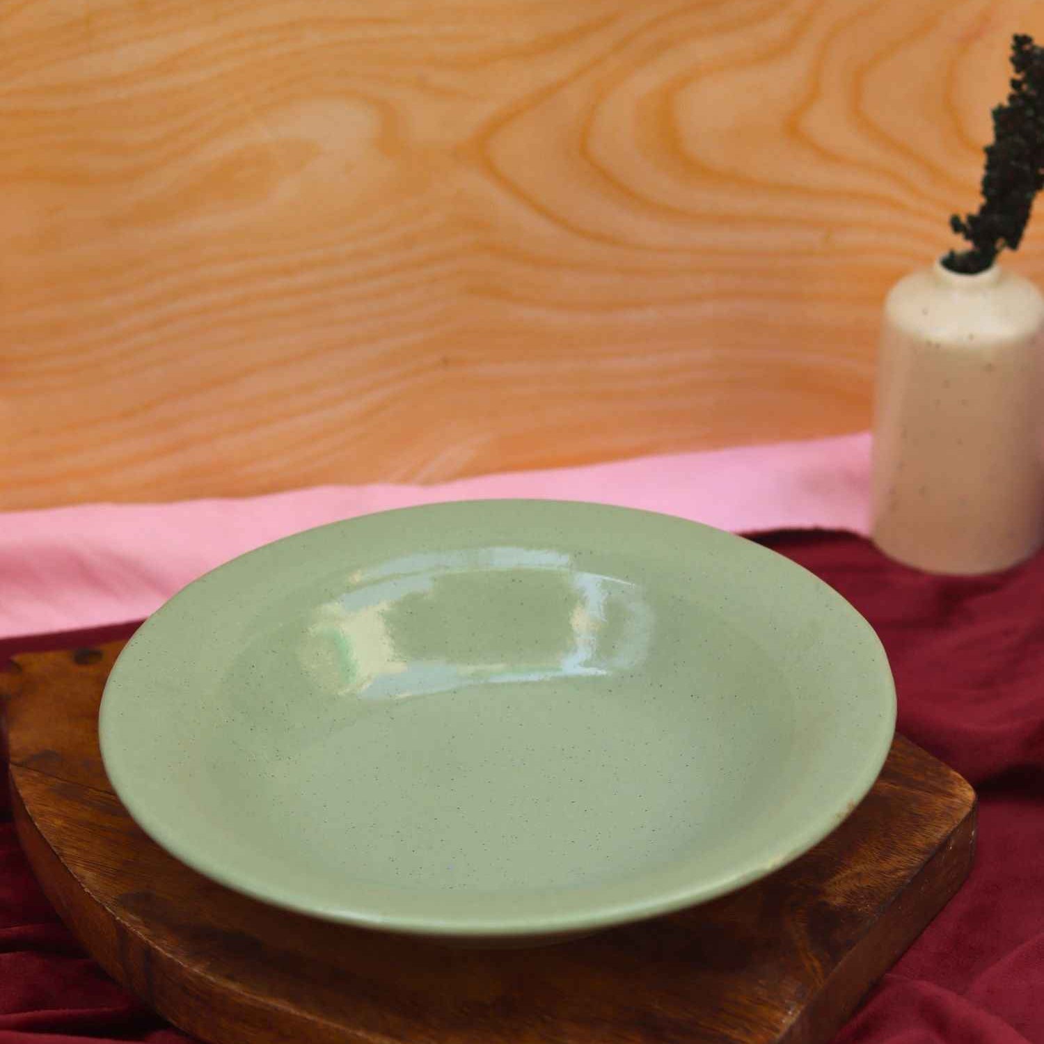 Sage Green Pasta Plate