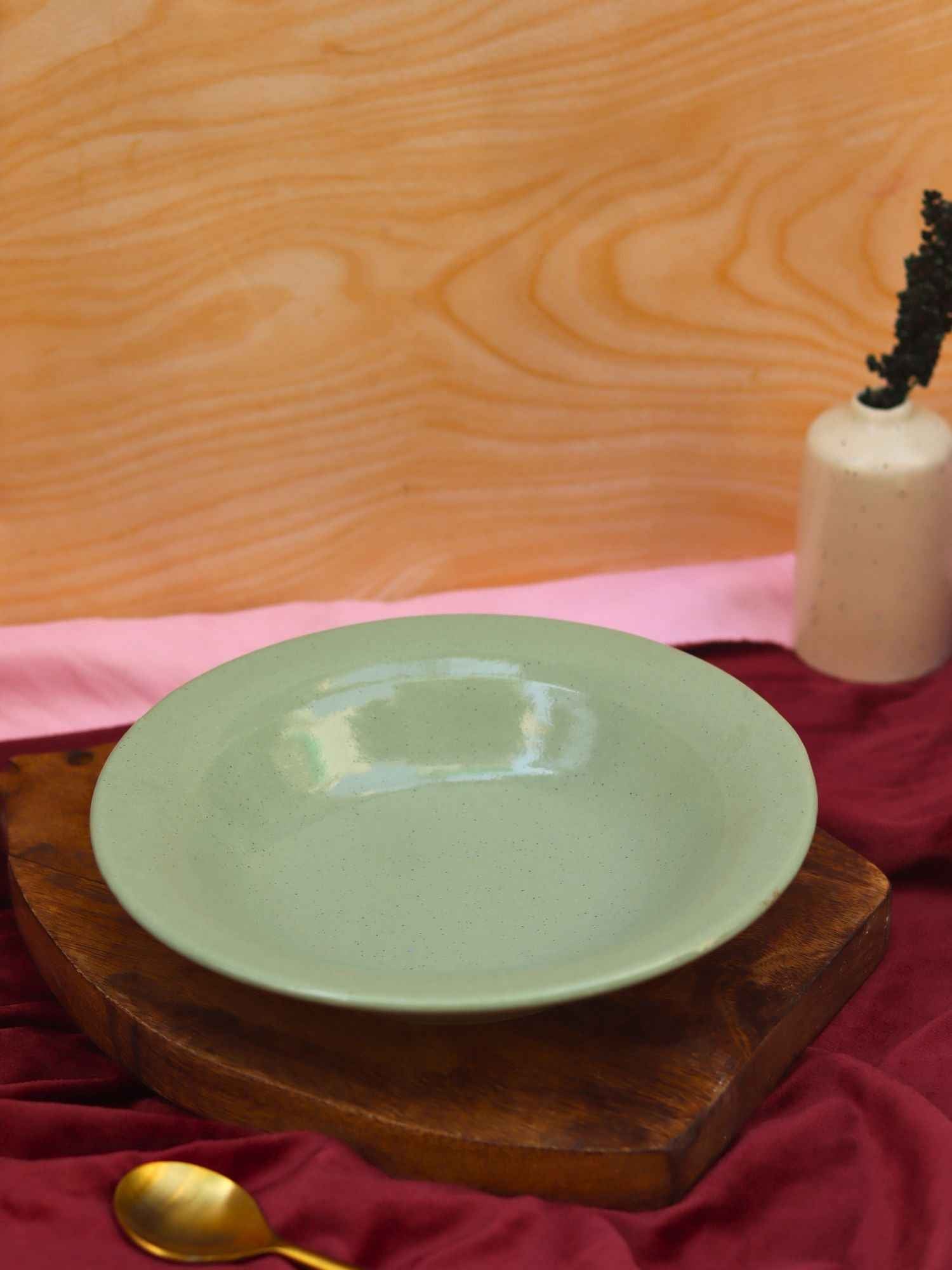 Sage Green Pasta Plate