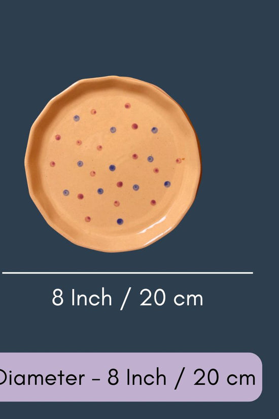 Purple Polka Plate