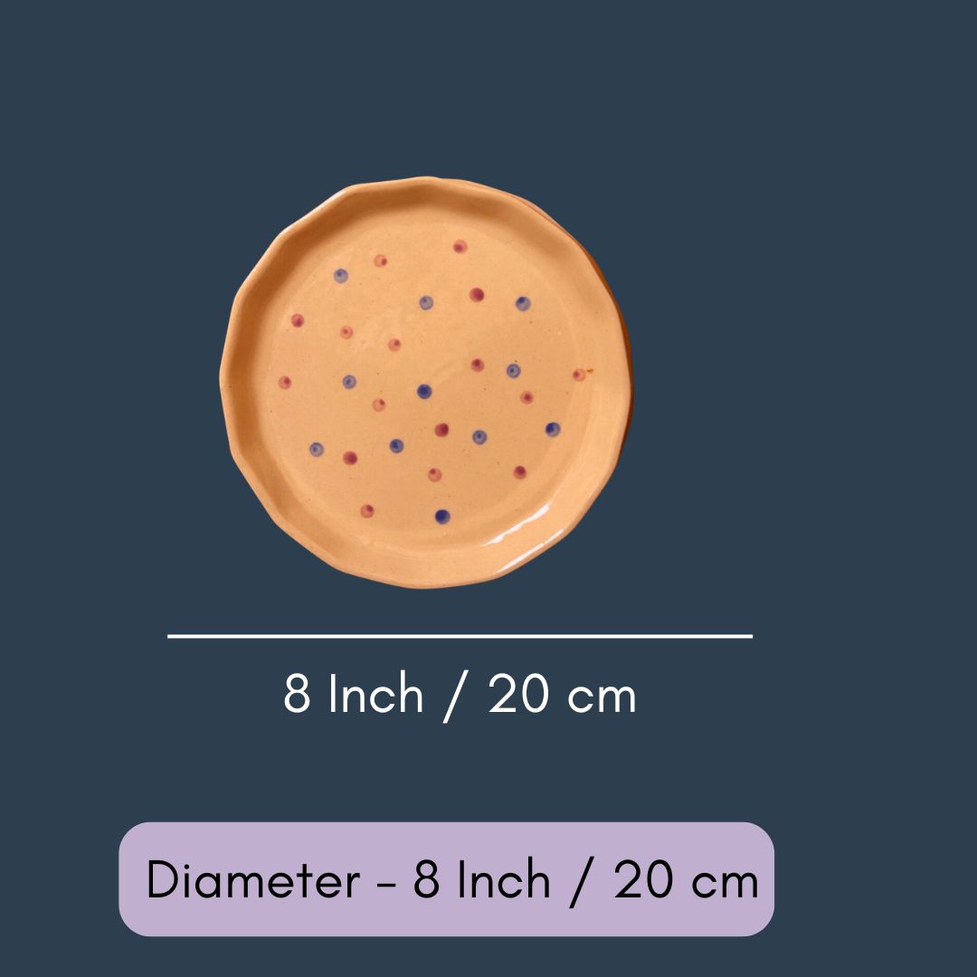 Purple Polka Plate