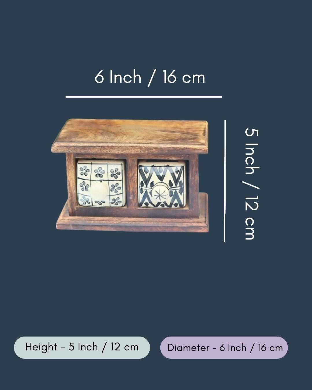 Wooden Decor Drawer – Abstract Tales