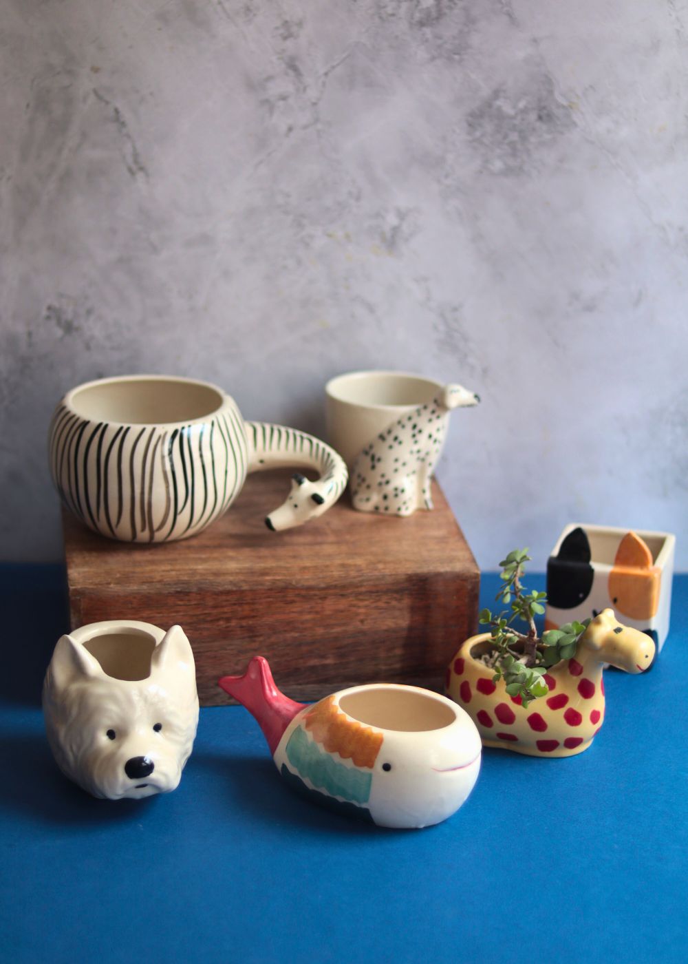 Set of 6 Pinteresty Planters (for the price of 5) made by ceramic