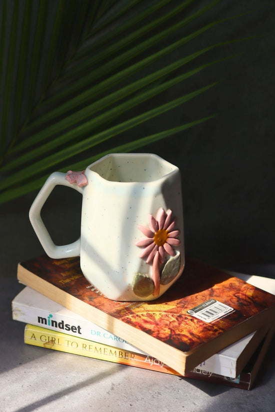 Dahlia Mug handmade in India