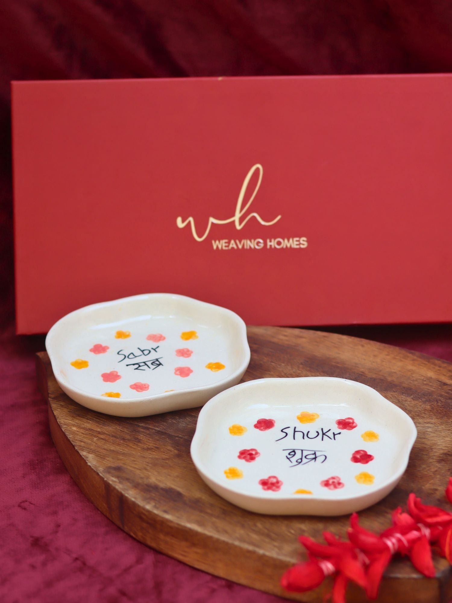 Sabr & Shukr Handmade Dessert plate in a Gift Box with premium quality material