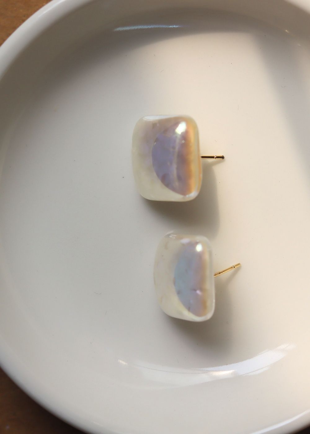 Cubic Sheen Earrings handmade in India
