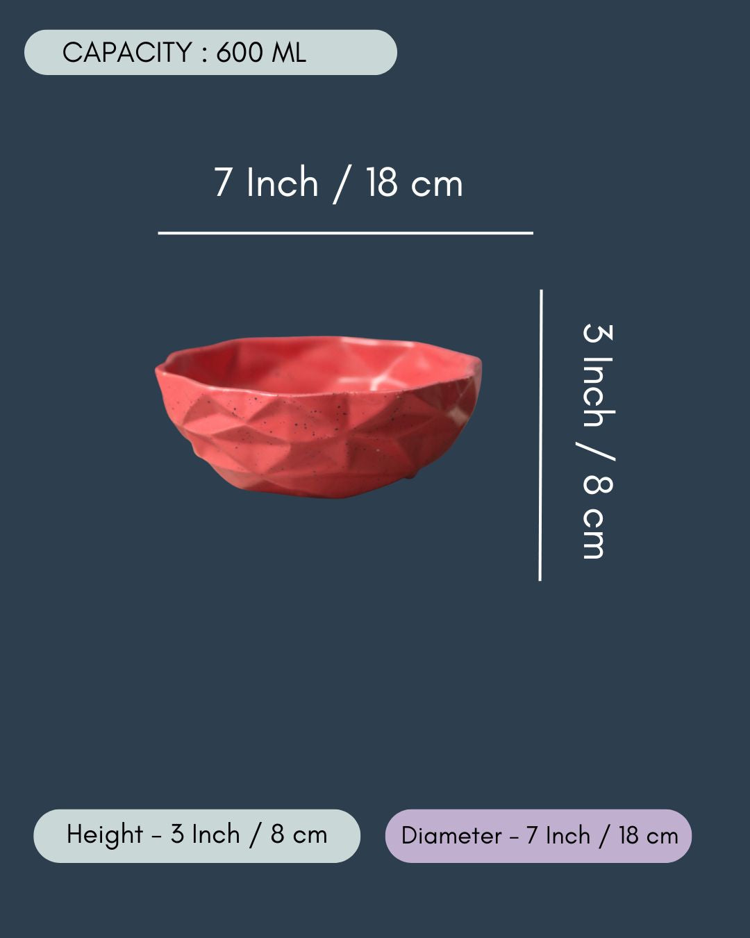 Red Diamond Bowl - Large