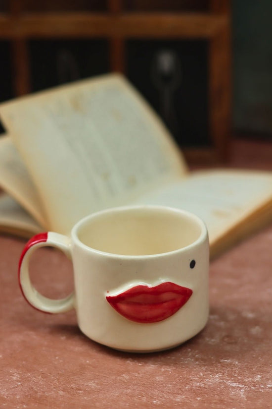 Kiss Mug handmade in India