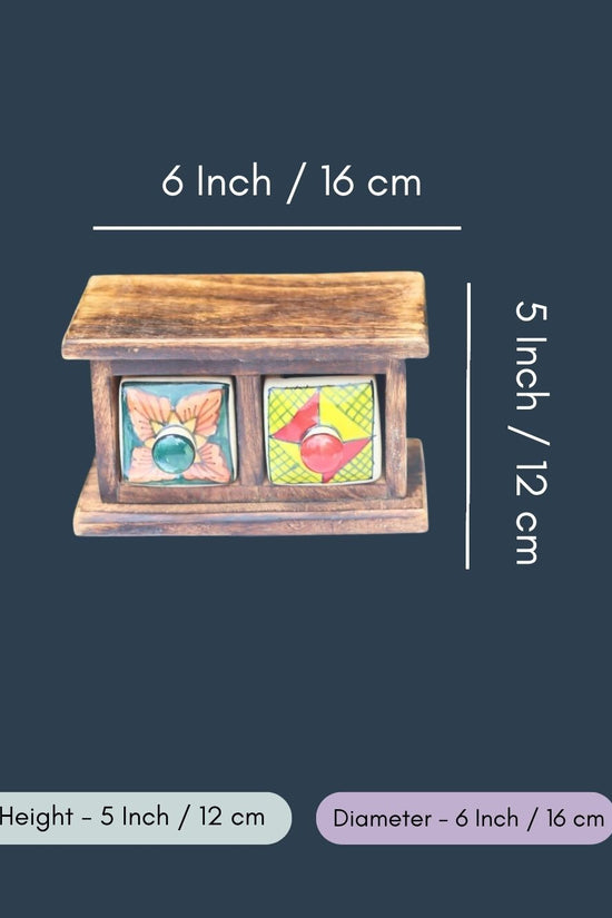 Wooden Decor Drawer – Abstract Bliss