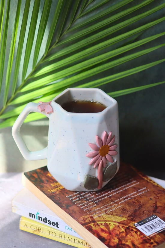 Handmade Dahlia Mug