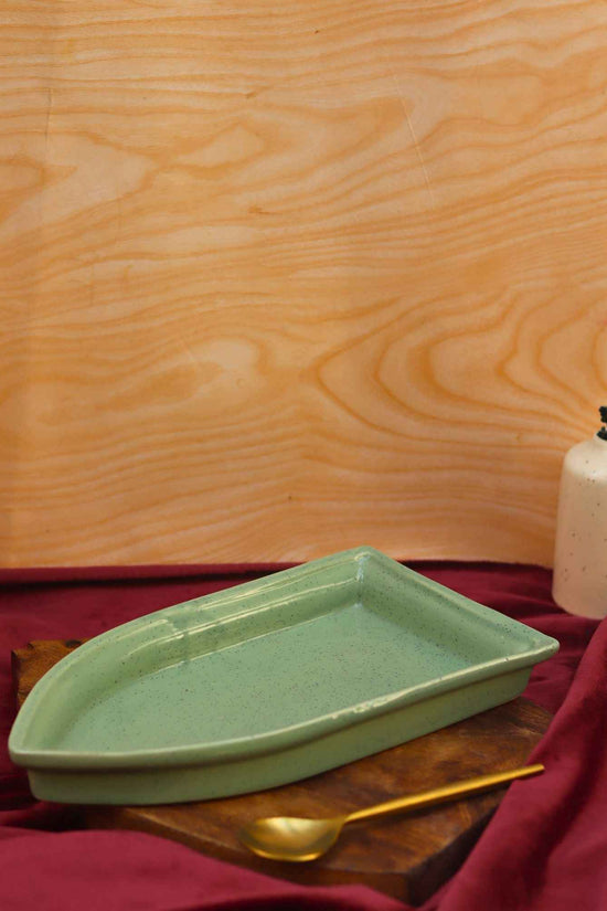 Sage Green Boat Platter